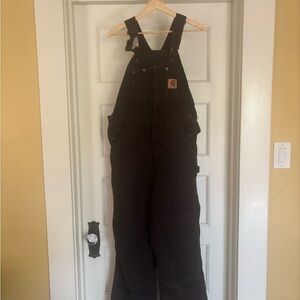 Carhartt Brown Insulated Overalls 34x30